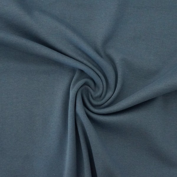 Bündchen, Heike, Uni, Mittelblau, Meterware